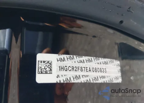 2014 Honda Accord Exl из США, поврежденный, VIN 1HGCR2F87EA080833